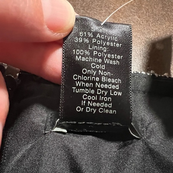 NWT Ann Taylor Factory Black/Gray Tweed Suit Jacket Skirt 8 Petite Old Money - Picture 12 of 13